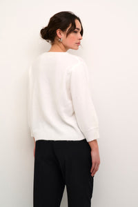 KAFFE KAmerideth Pullover Chalk White