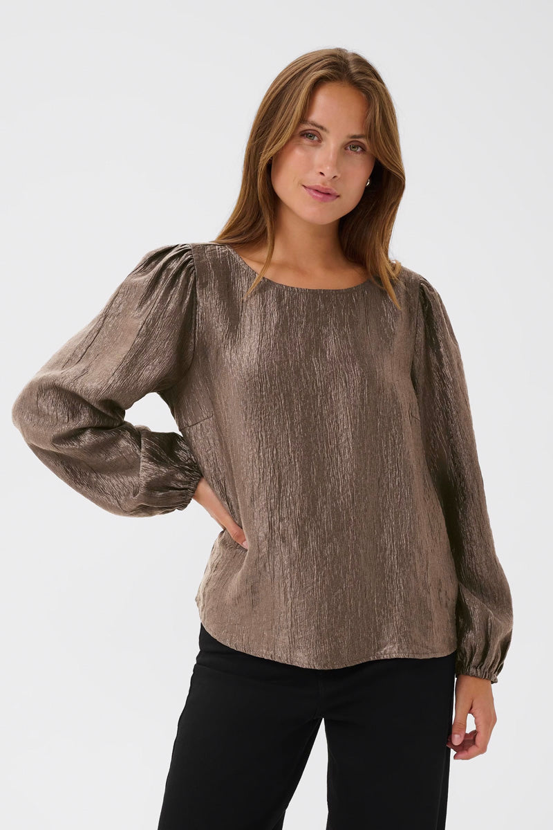 KAFFE KArizz Blouse-Morel
