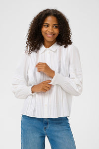KAFFE KAbella Shirt-Optical White
