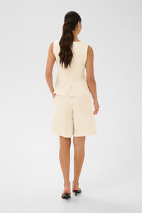 KAFFE KAannetta Shorts Feather Grey Melange.