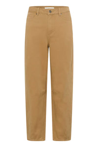 KAFFE KAbrynn Barrel Twill Jeans Washed Petrified Oak