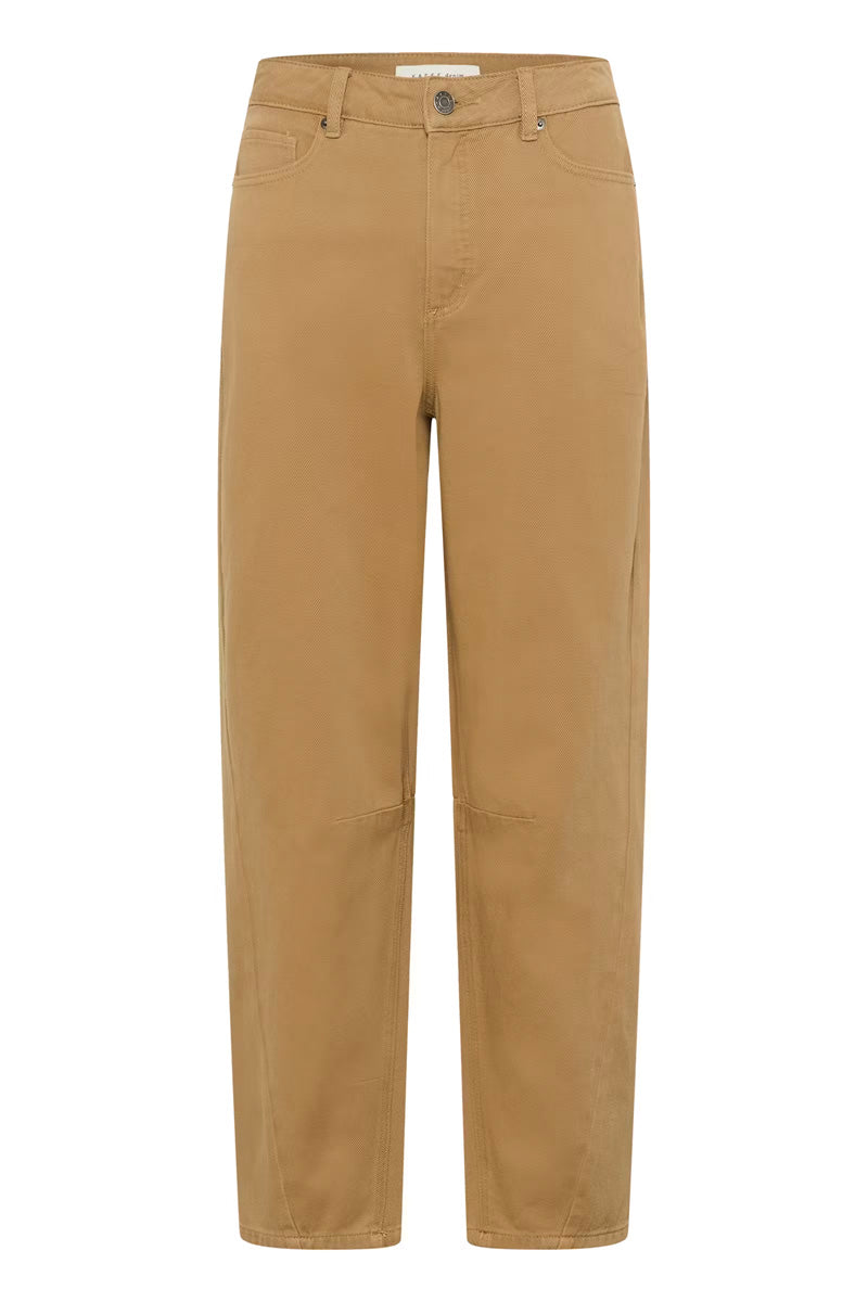 KAFFE KAbrynn Barrel Twill Jeans Washed Petrified Oak