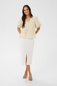 KAFFE KAjosie Blouse Feather Grey Stripe