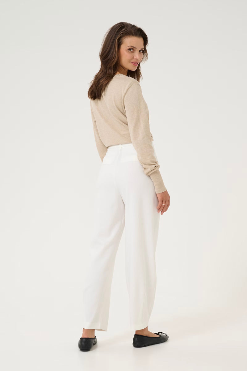 KAFFE KAmerie Pant Chalk White