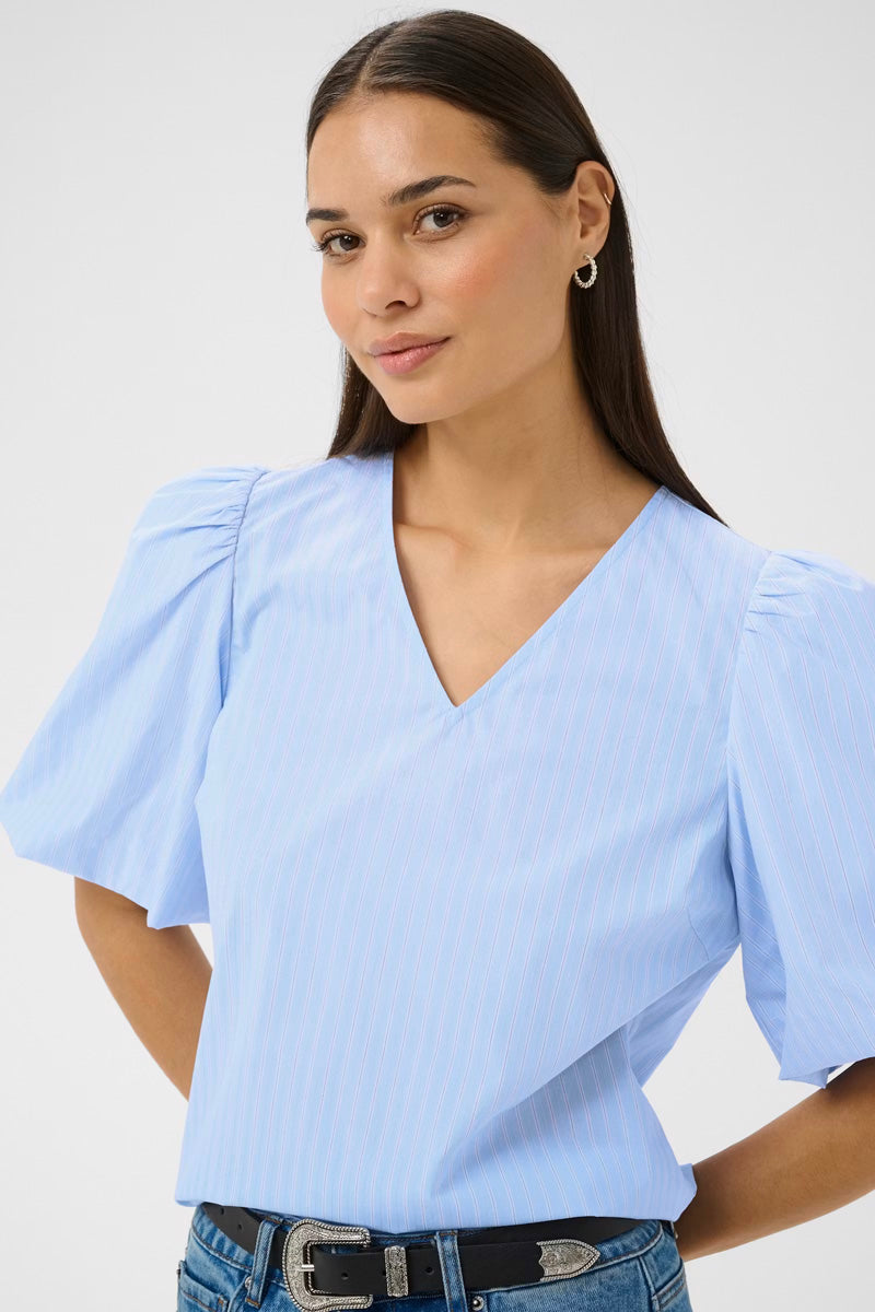 KAFFE KAjosie Blouse Nantucket Breeze Stripe