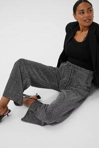 KAFFE KArita Pants Silver Metalic Glitter