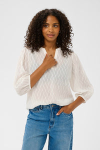 KAFFE KAgabriela Blouse-Chalk White