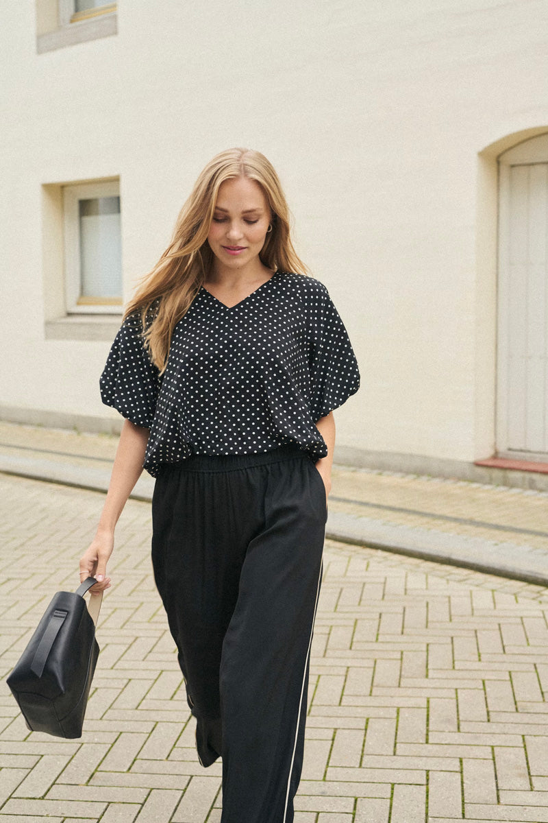 KAFFE KAtessa Trousers-Deep Black
