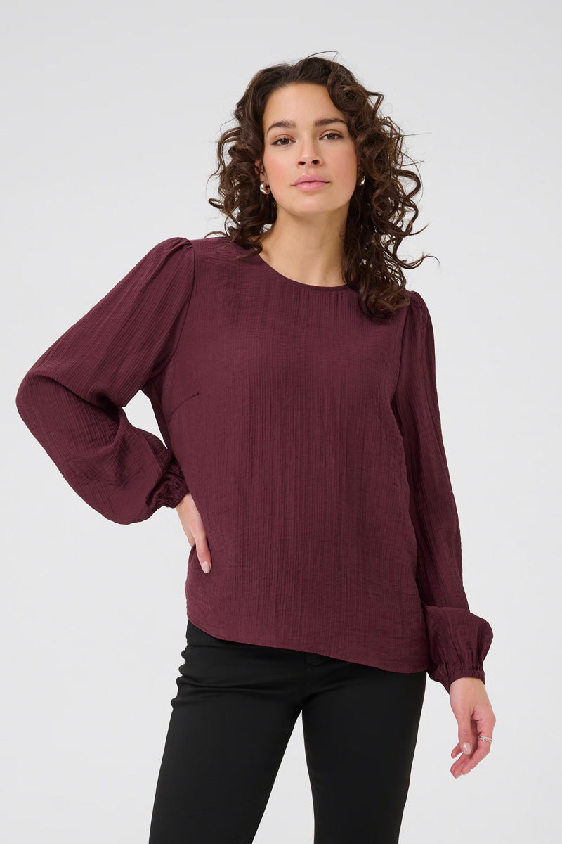 KAFFE KAvivy Blouse-Windsor Wine