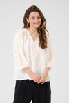 KAFFE KApariva Blouse-Chalk White