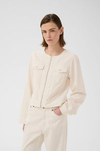 InWear GLADYS IW Denim Jacket Ecru Melange
