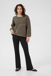 KAFFE KAverana Knit Sweater Stone/Black