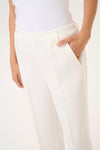 KAFFE KAsakura Cropped Pant Chalk White
