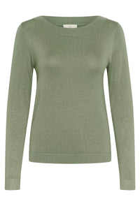 KAFFE KAlizza Boatneck Pullover Sea Spray
