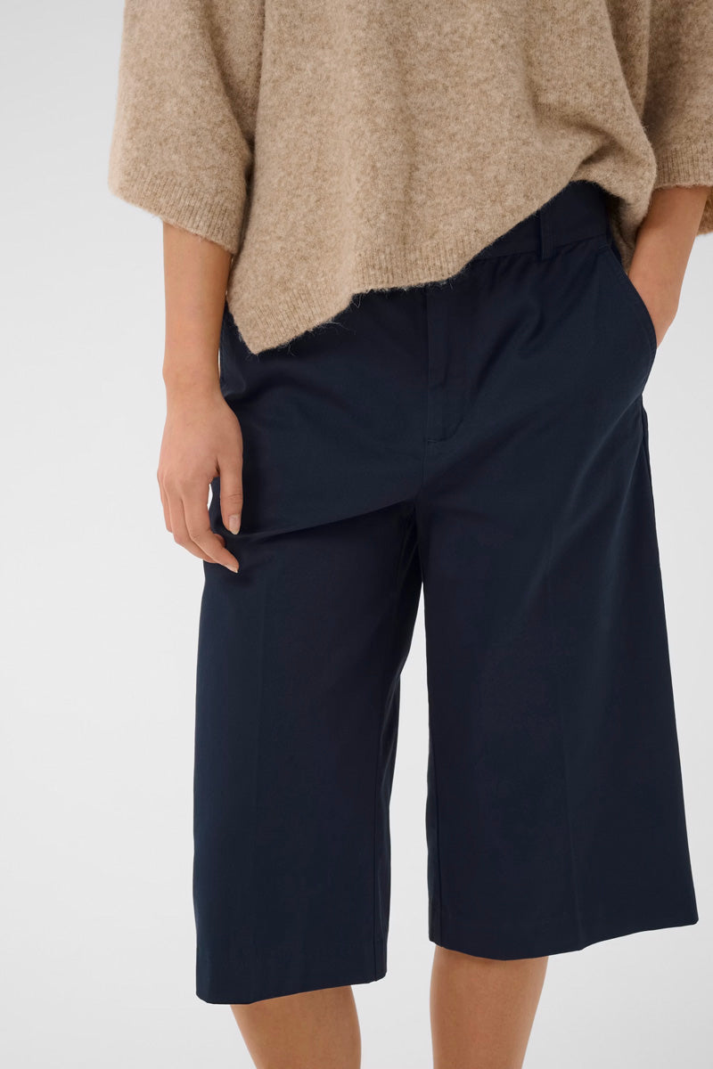 InWear DIAZ IW Culotte Pants Marine Magic