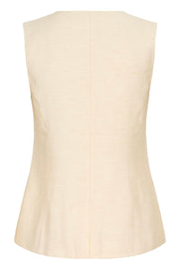 KAFFE KAannetta Waistcoat Feather Grey Melange