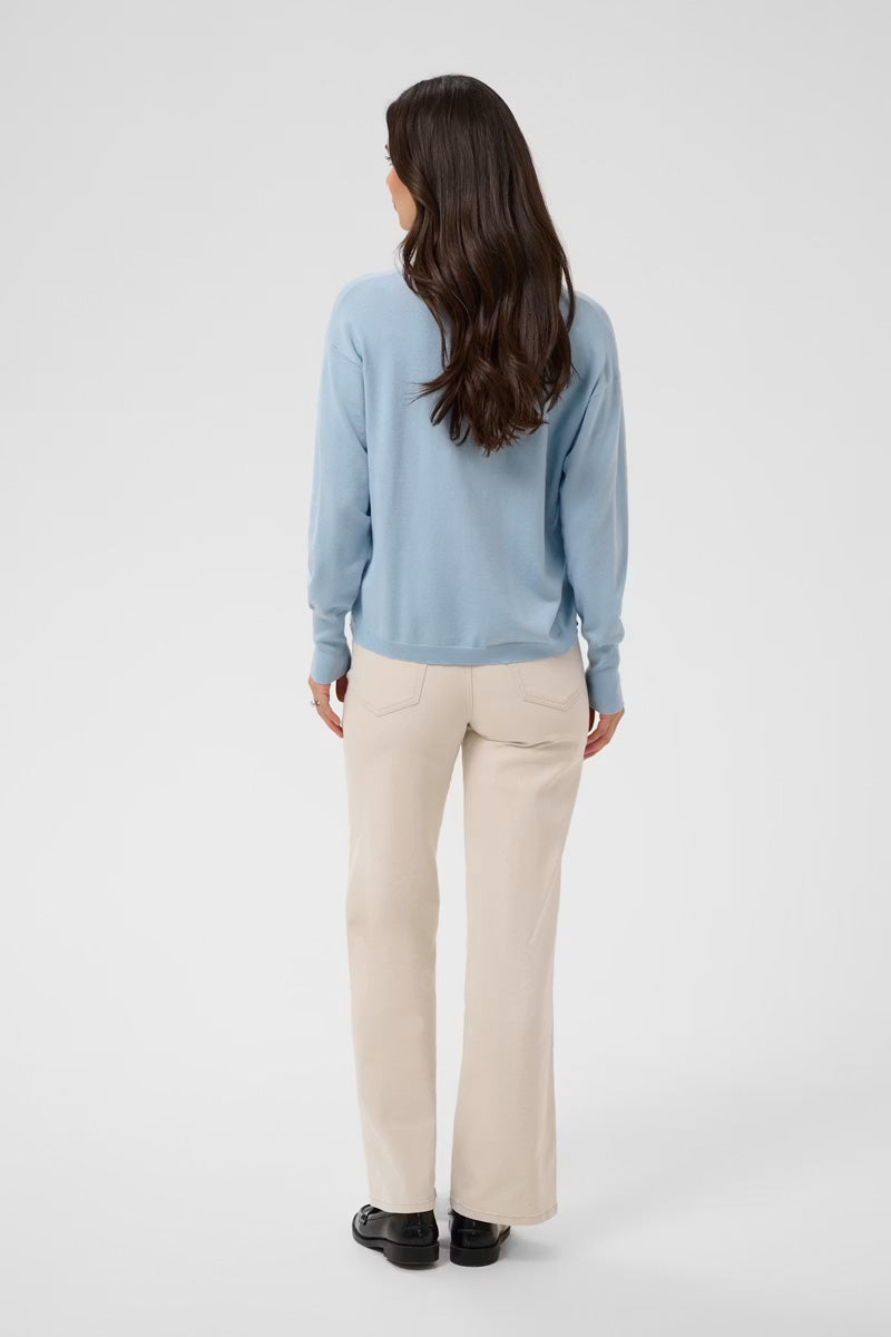 KAFFE KAlizza Mai Pullover-Blue Fog