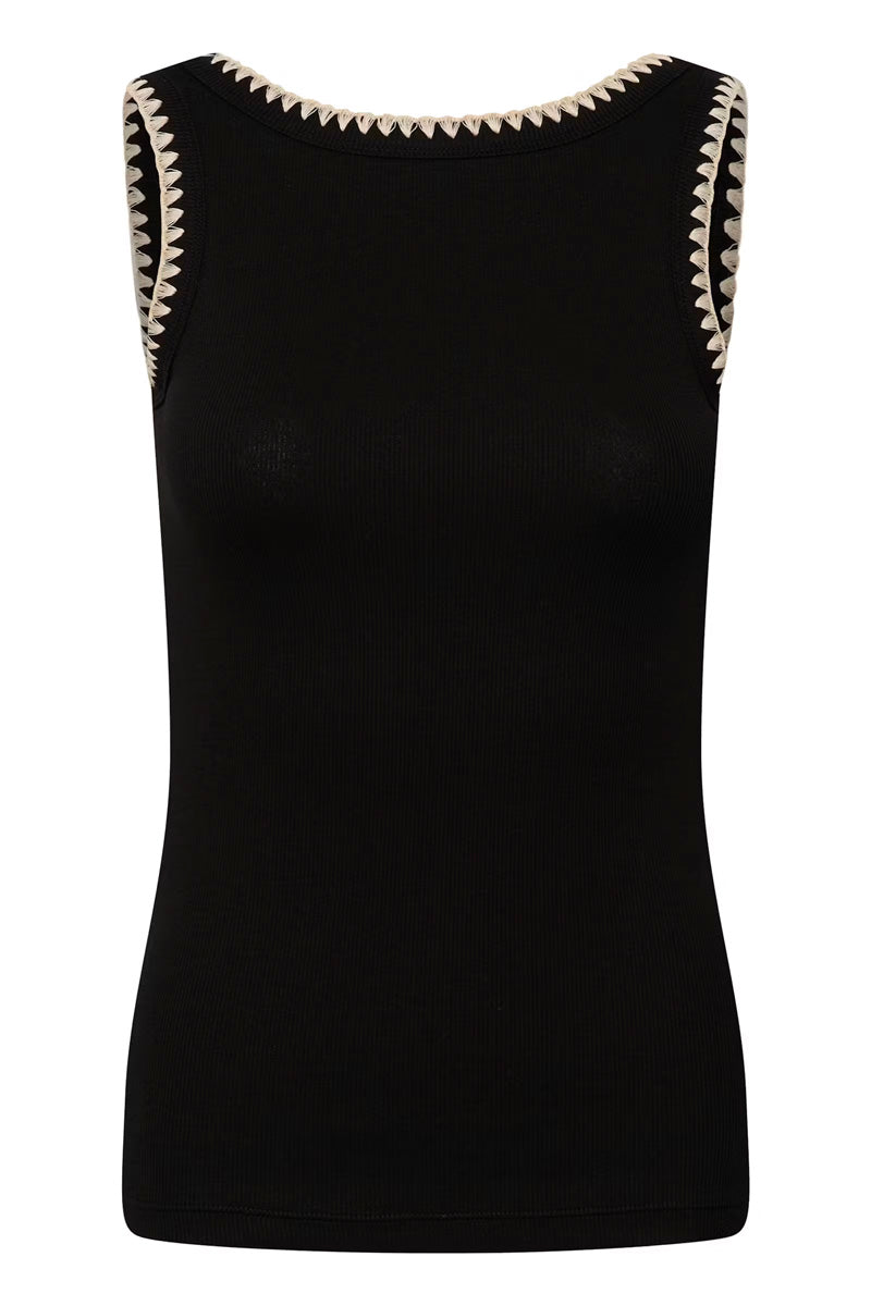 KAFFE KAcarna Tank Top Black