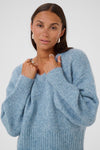 KAFFE KAtrina V-Neck Pullover Bering Sea Melange