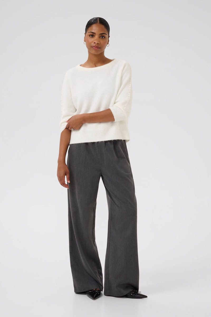 KAFFE KAbetty Pullover Chalk White