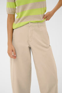 KAFFE KAmette Barrel Trousers Feather Grey
