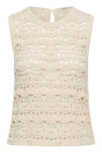 InWear NETE IW Crochet Tank Top Ecru