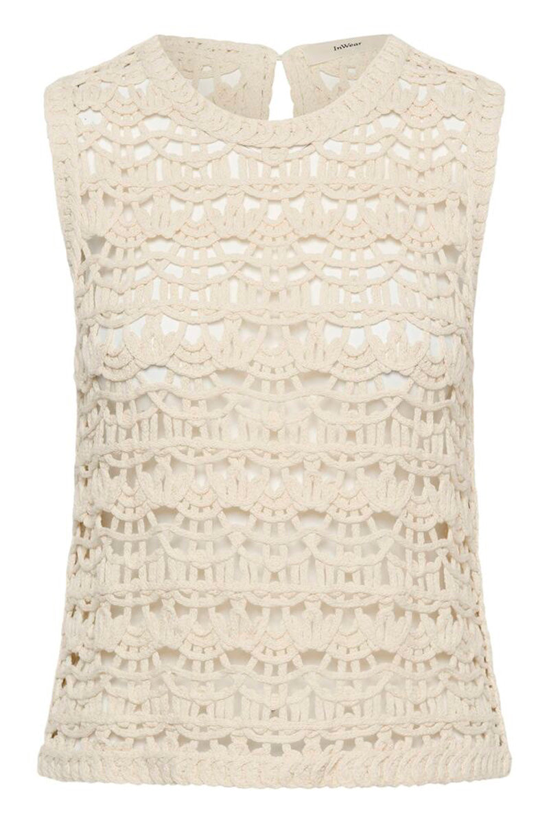 InWear NETE IW Crochet Tank Top Ecru