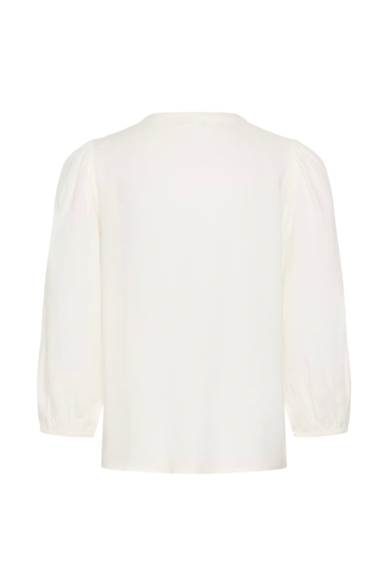 KAFFE KAmilia 3/4 SL Blouse Chalk White
