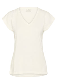 KAFFE KAlise T-Shirt Washed Chalk White