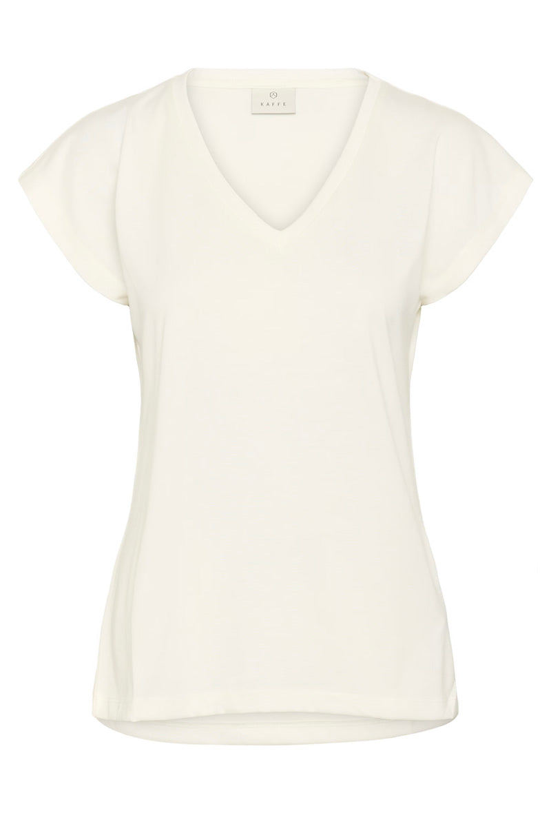 KAFFE KAlise T-Shirt Washed Chalk White