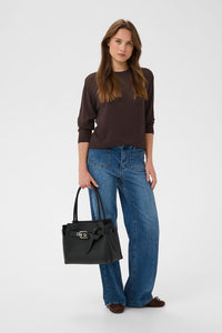 KAFFE KAabalina Knit Pullover Coffee Bean