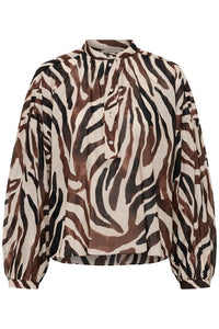 InWear ROSALIE IW Button Blouse Haze Zebrah
