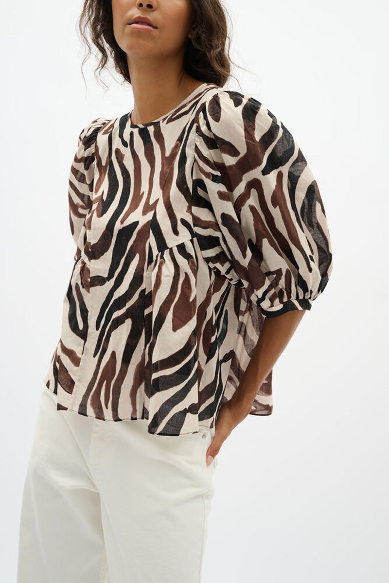 InWear ROSALIE IW Blouse Haze Zebra