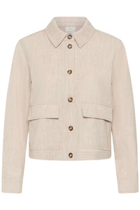 KAFFE KAomila Shirt Jacket Feather Grey