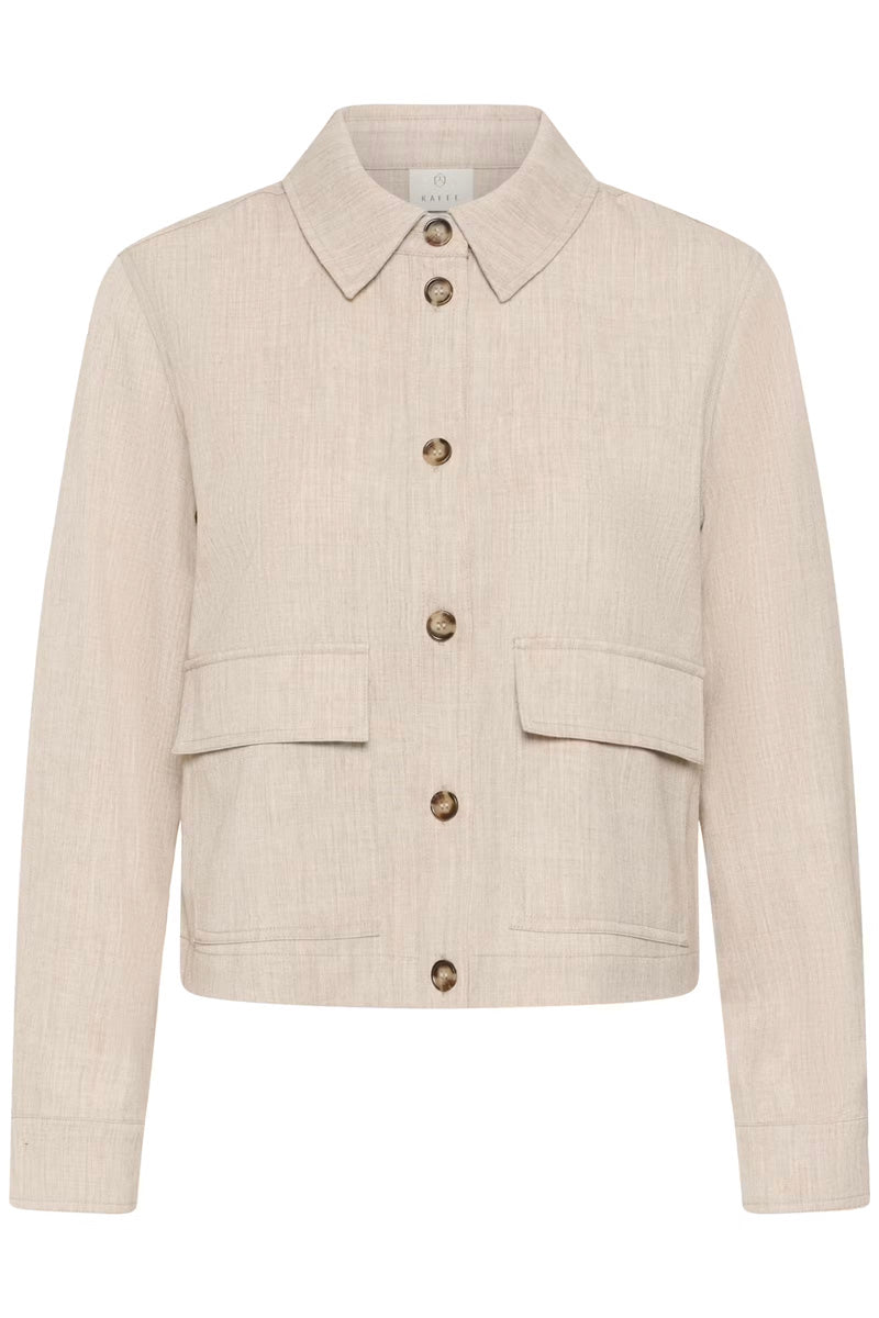 KAFFE KAomila Shirt Jacket Feather Grey