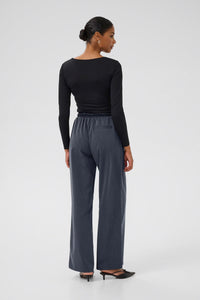 KAFFE KAnevil Trousers-Dark Grey