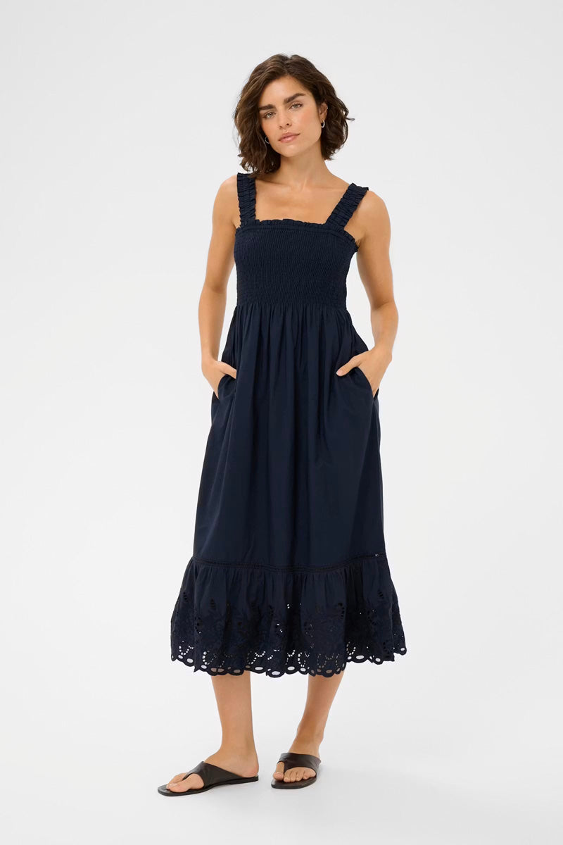 KAFFE KAgertrud Dress Midnight Marine