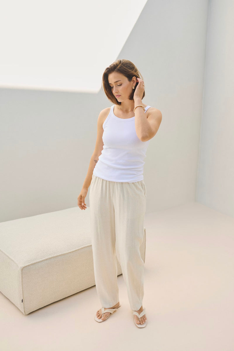 KAFFE KAliny Trousers Light Sand