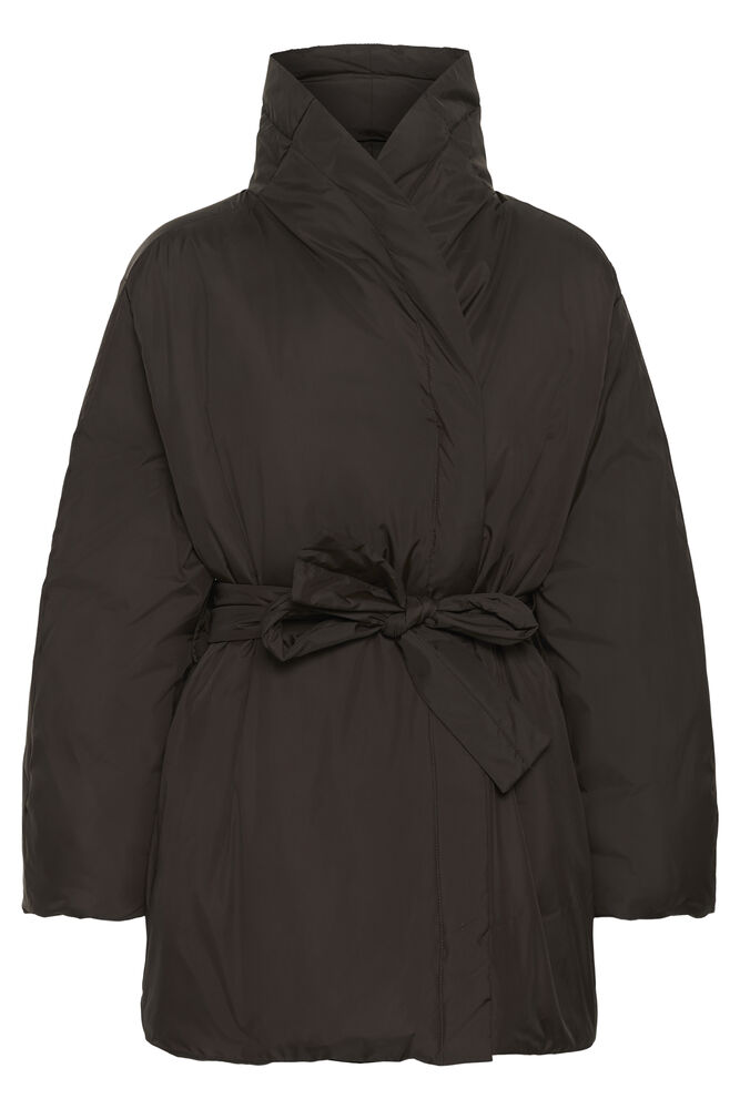 INWEAR ZINNAHIW Short Cocoon Coat Chocolate Brown