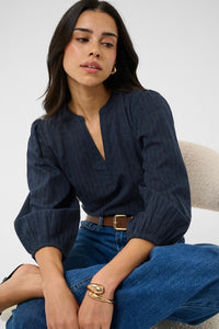 KAFFE KAbea Blouse Midnight Marine