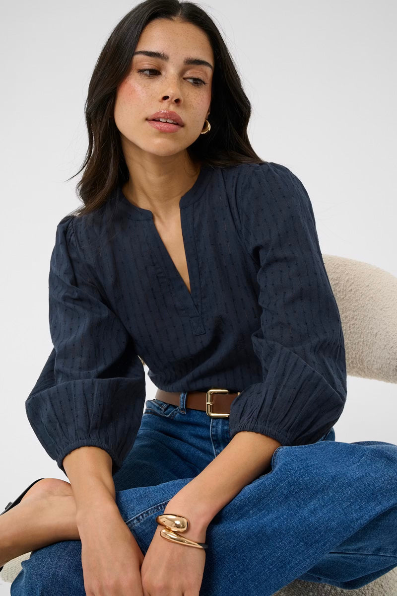 KAFFE KAbea Blouse Midnight Marine