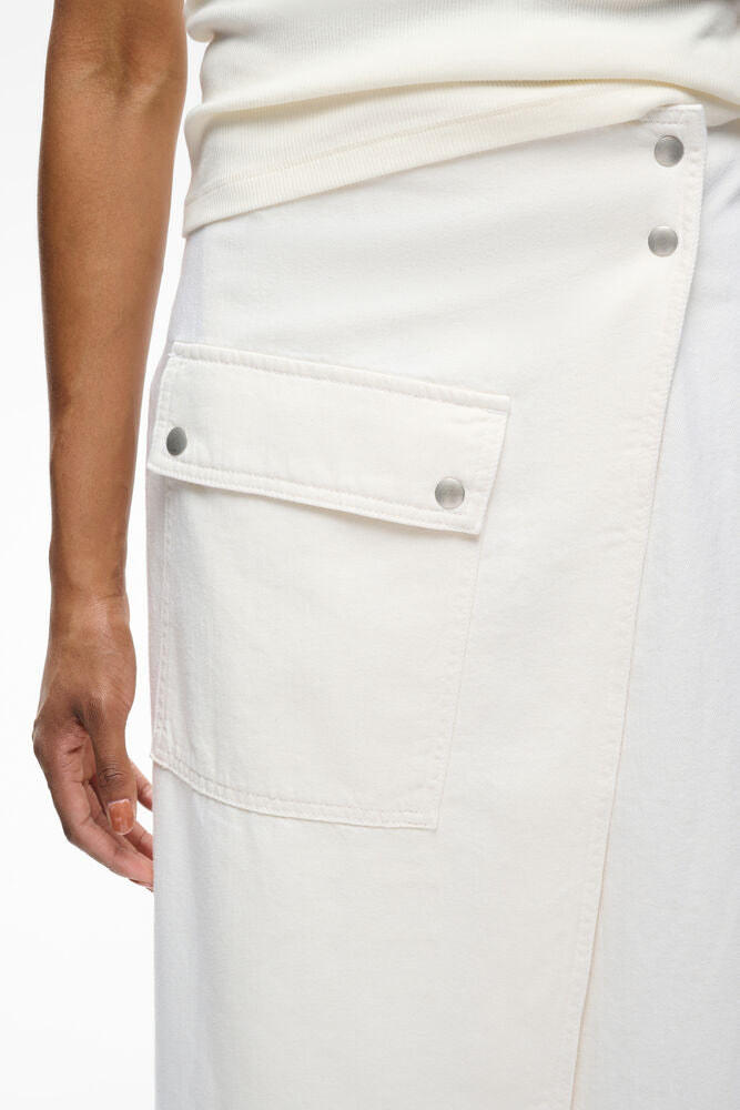 InWear GLADYS IW Denim Wrap Skirt Ecru Melange