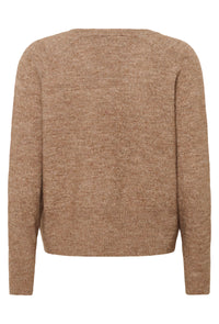 KAFFE KAniel V Neck Pullover Toasted Coconut