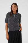 KAFFE KAemilie Polo Pullover Grey Melange