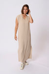 KAFFE KAannika Maxi Dress Feather Grey