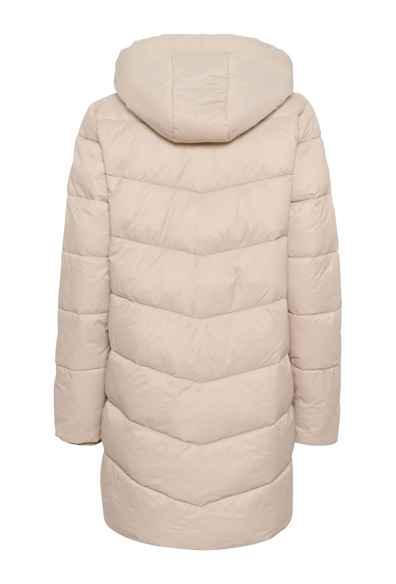 KAFFE KAsusanne Quilted Coat-Feather Gray