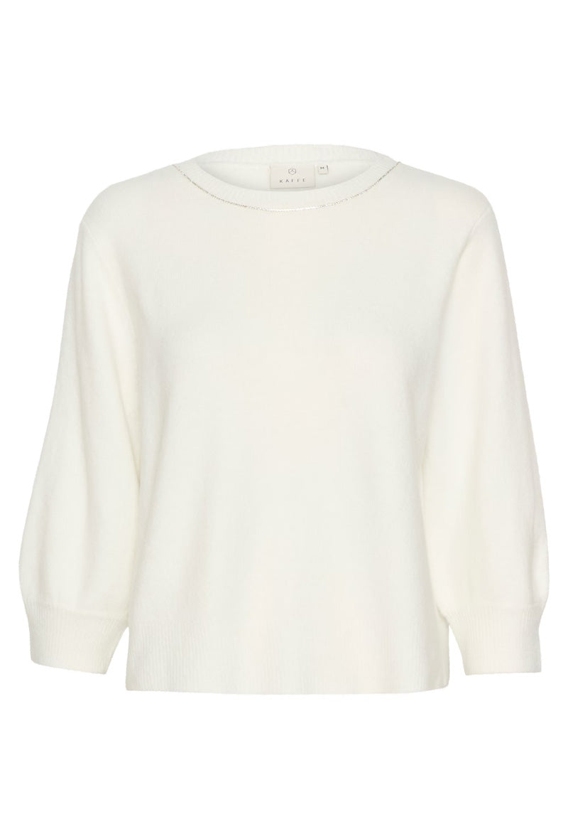 KAFFE KAmerideth Pullover Chalk White