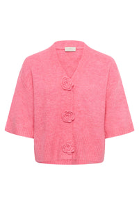 KAFFE KArosie Cardigan-Pink Power Melange