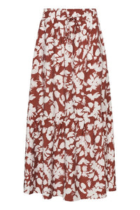 KAFFE KAevie Skirt Henna/Chalk