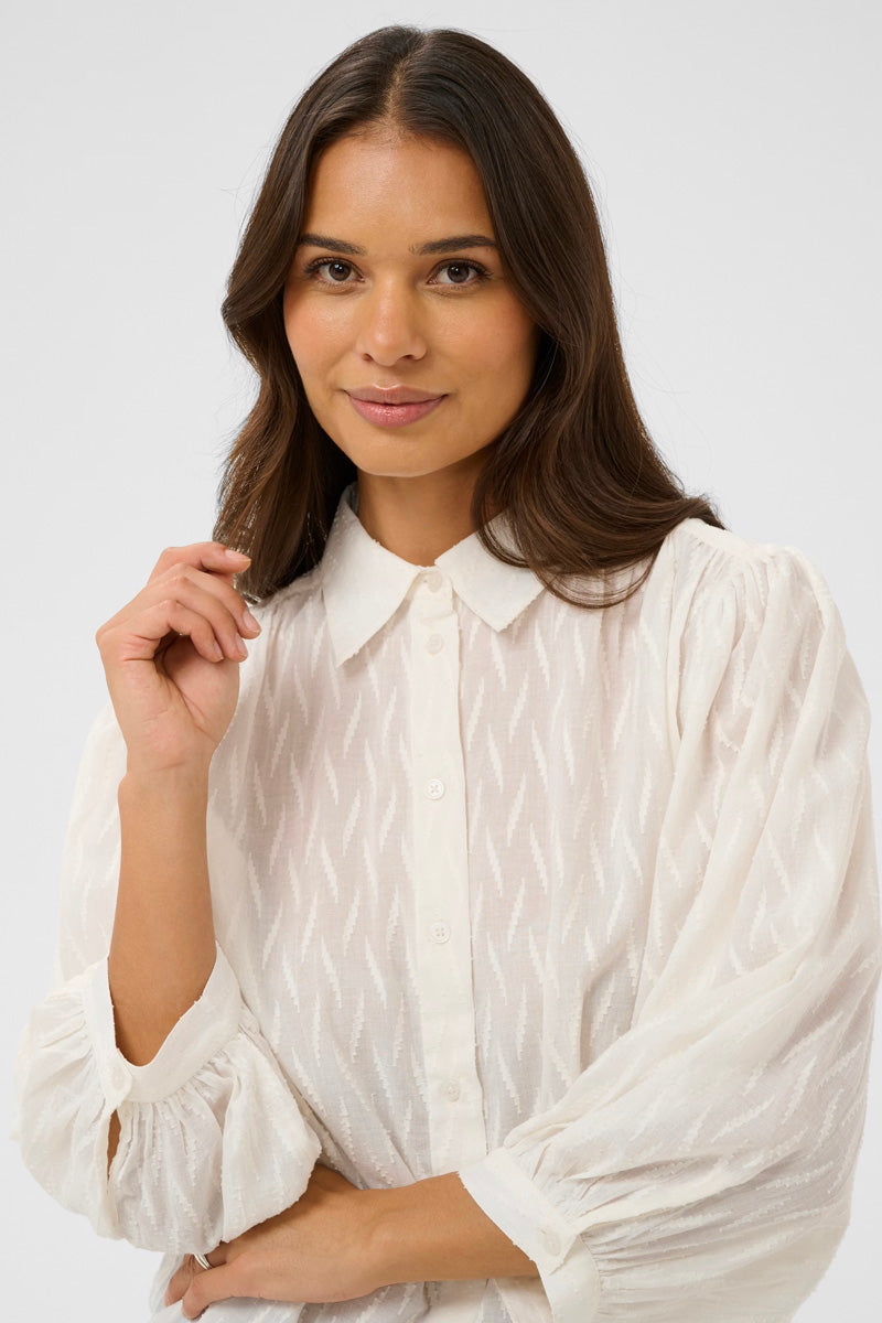 KAFFE KAgabriela Shirt-Chalk White